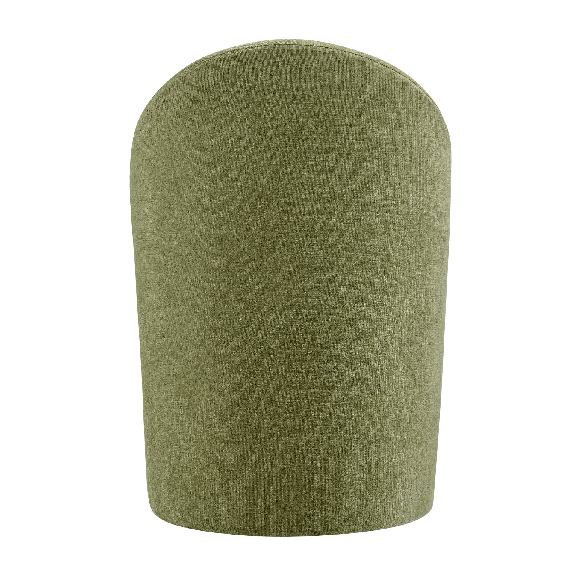 Cabrina Chenille Dining Side Chair w/ Casters - What A Room