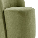 Cabrina Chenille Dining Side Chair w/ Casters - What A Room