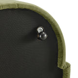 Cabrina Chenille Dining Side Chair w/ Casters - What A Room