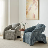 Lunessa Boucle Accent Arm Chair - What A Room
