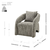 Lunessa Boucle Accent Arm Chair - What A Room
