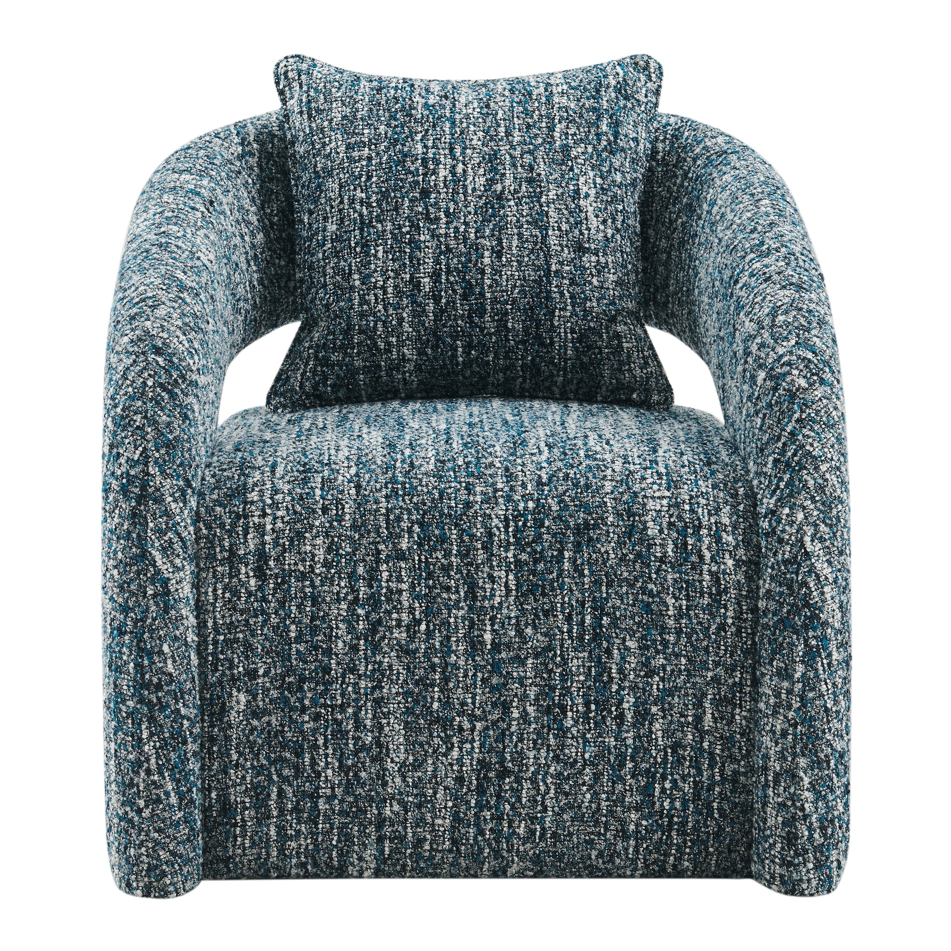 Lunessa Boucle Accent Arm Chair - What A Room