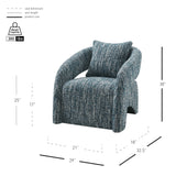 Lunessa Boucle Accent Arm Chair - What A Room