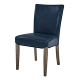 Beverly Hills Bonded Leather Dining Side Chair Drift Wood Legs - What A Room