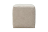 Liv Fully Upholstered Dining Ottoman in Brun Boucle - What A Room
