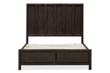 Dorsey Wooden Panel Bed in Basalt Grey - What A Room