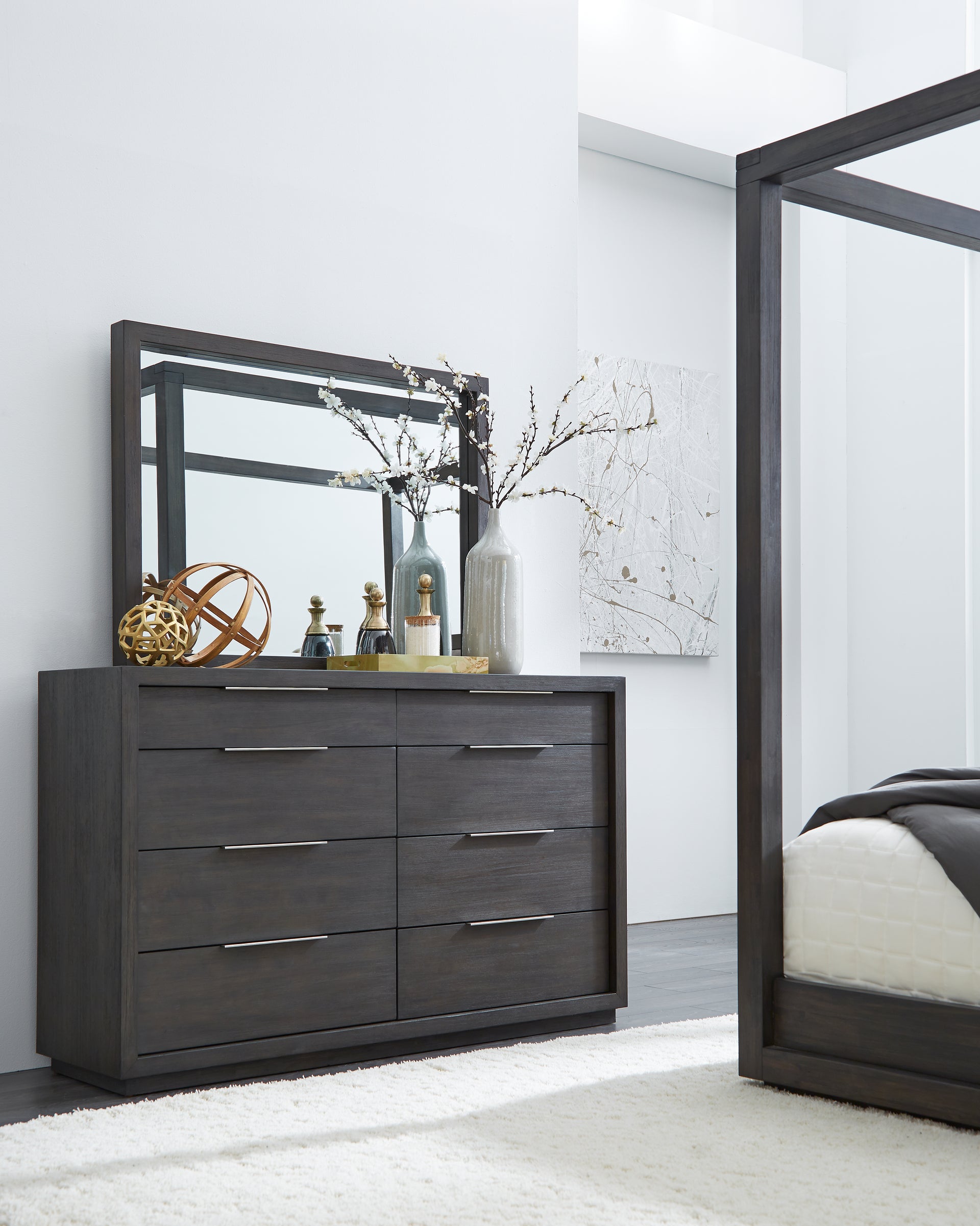 Oxford Eight Drawer Dresser in Basalt Grey - What A Room