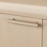 Liv Four Door Ash Wood Sideboard in White Sand - What A Room