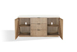 Sumner Three Drawer Two Door Sideboard in Natural - What A Room