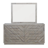 Alexandra Solid Wood Six Drawer Dresser in Rustic Latte - What A Room