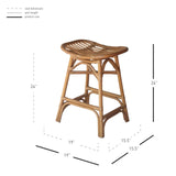 Damara Rattan Counter Stool - What A Room