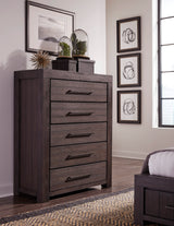 Heath Five Drawer Chest in Basalt Grey - What A Room