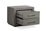 Melbourne Two Drawer Nightstand with USB in Mineral - What A Room