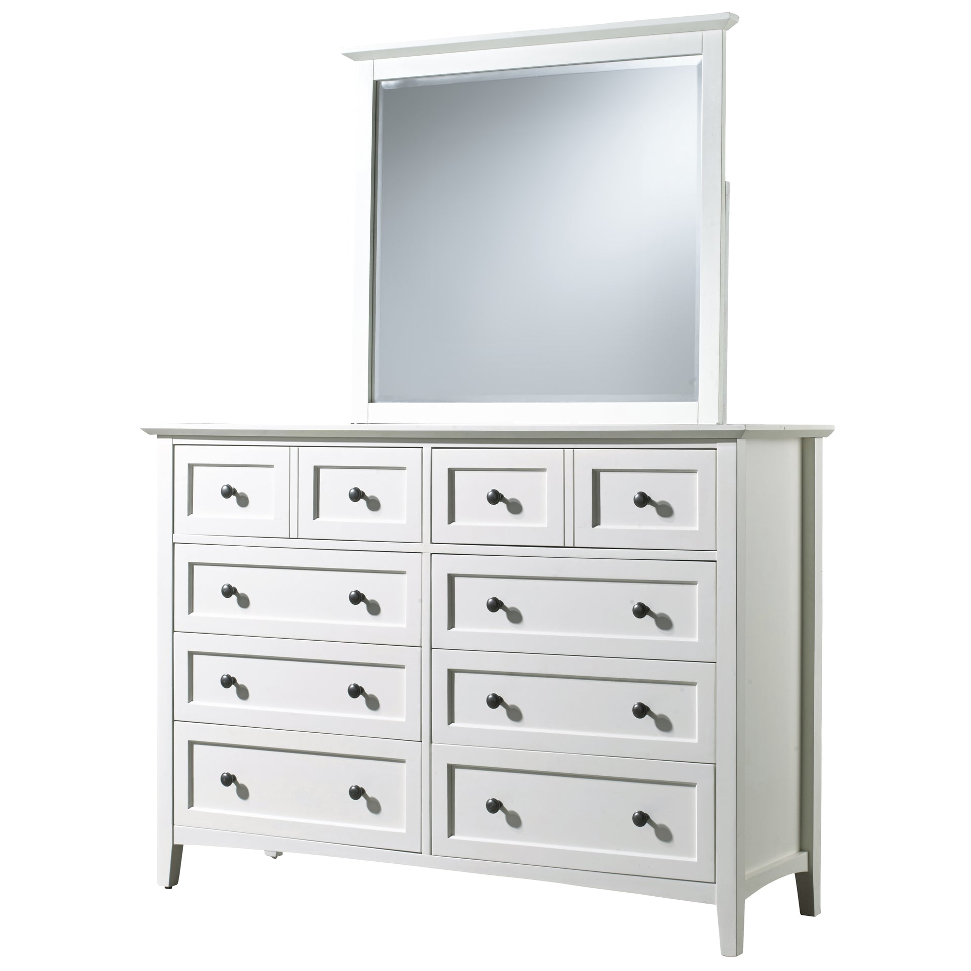 Paragon Eight Drawer Dresser in White - What A Room