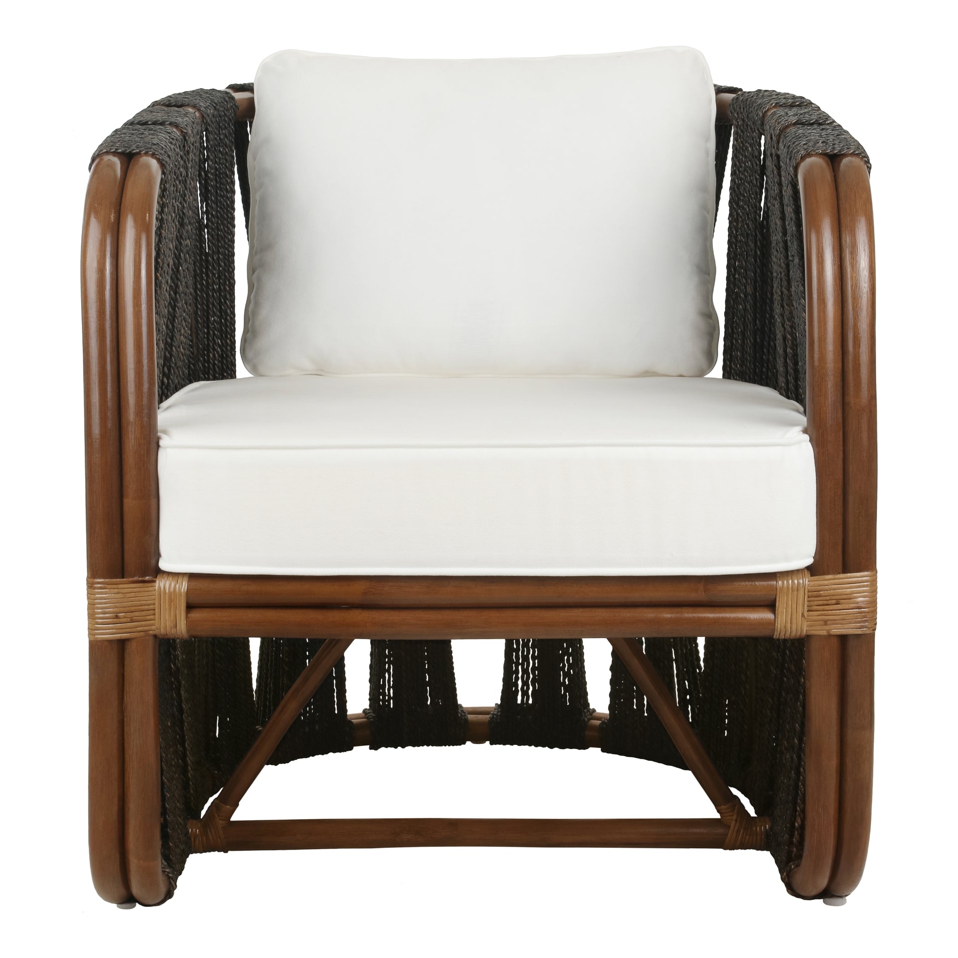 Shanaya Rattan Accent Arm Chair w/ Abaca - What A Room