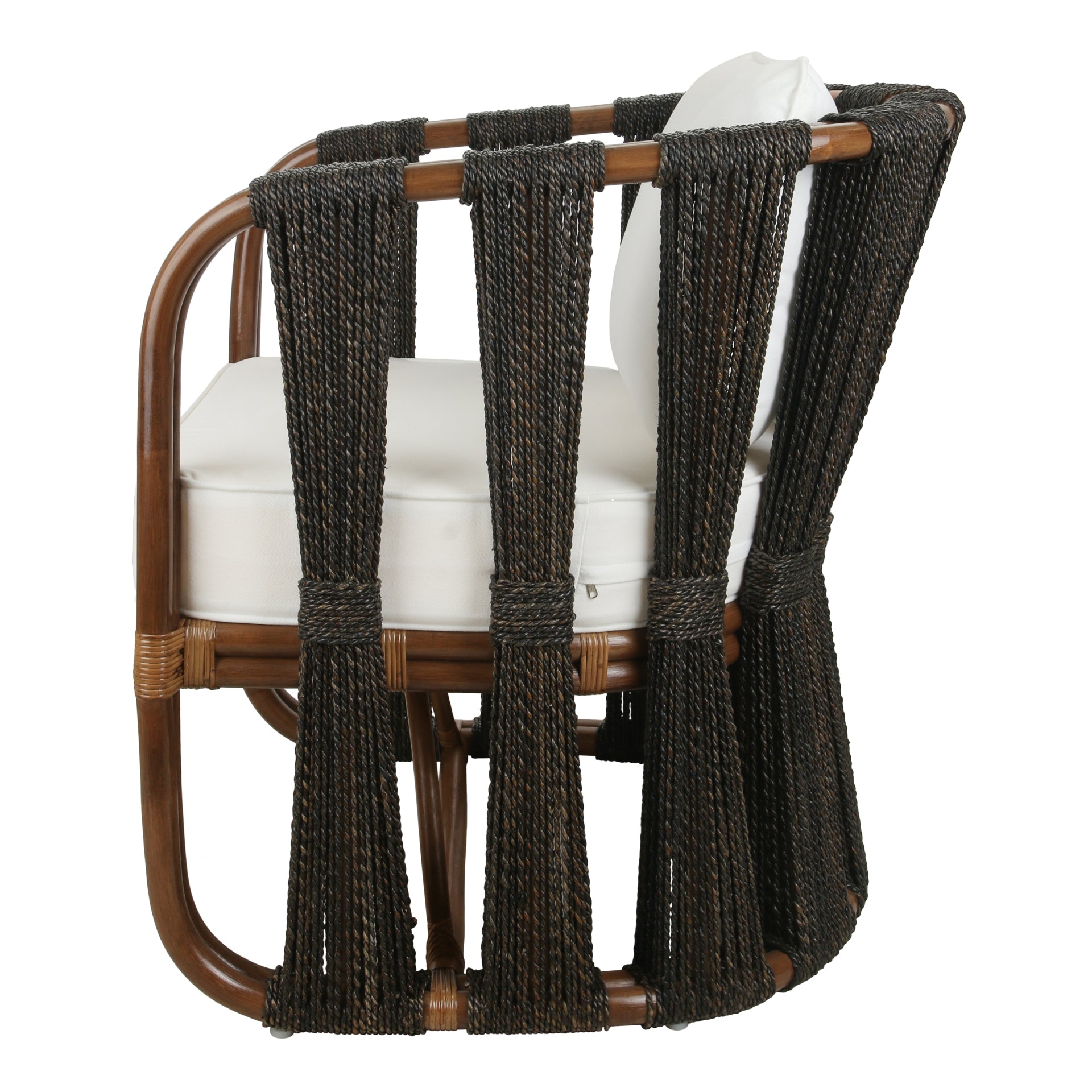 Shanaya Rattan Accent Arm Chair w/ Abaca - What A Room
