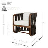 Shanaya Rattan Accent Arm Chair w/ Abaca - What A Room