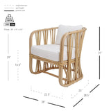 Shanaya Rattan Accent Arm Chair - What A Room
