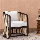 Shanaya Rattan Accent Arm Chair - What A Room