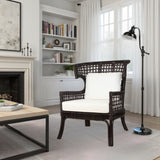 Zelma Rattan Accent Arm Chair - What A Room