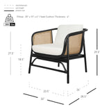 Quilla Rattan Accent Arm Chair - What A Room