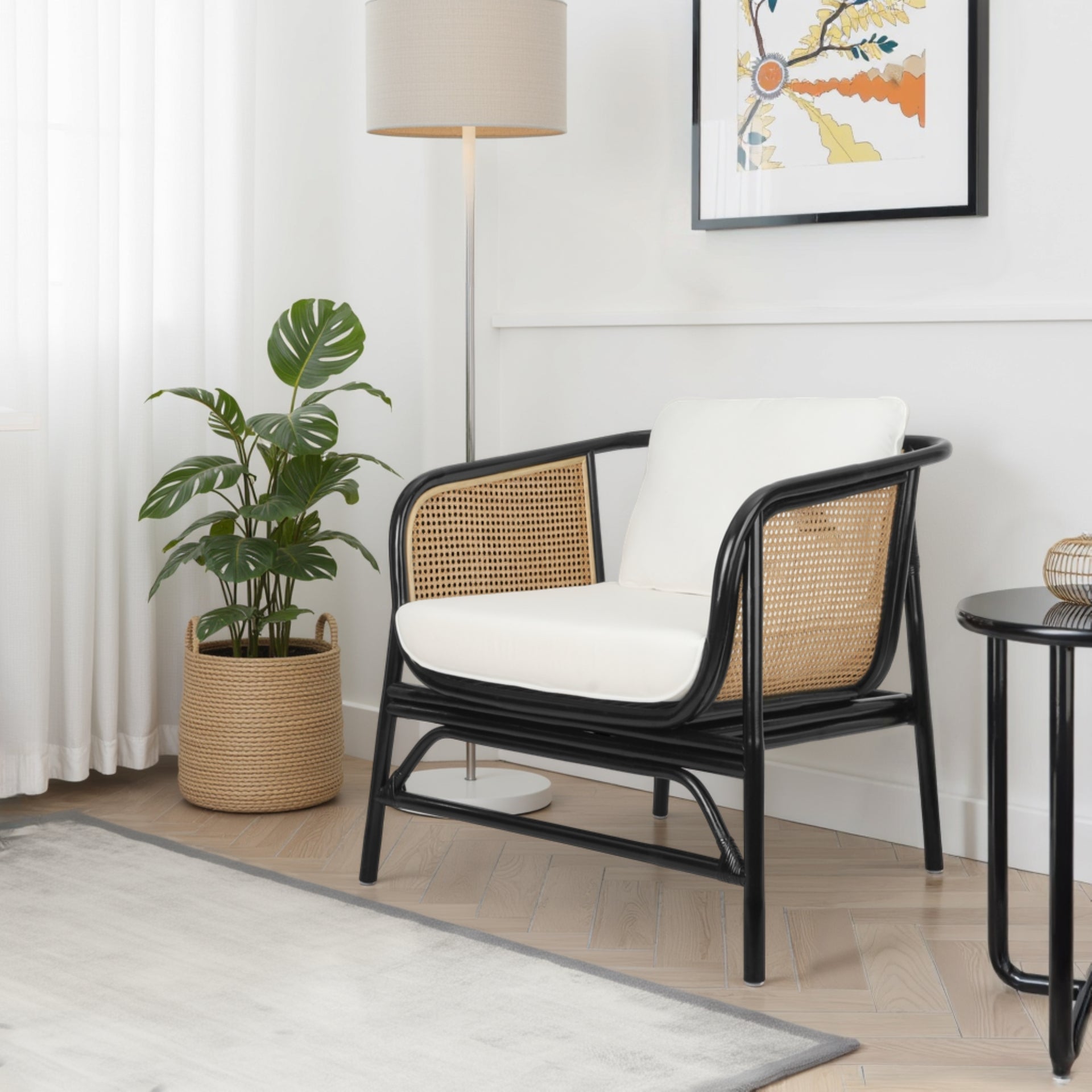 Quilla Rattan Accent Arm Chair - What A Room