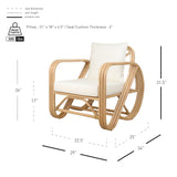 Aimara Rattan Accent Arm Chair - What A Room