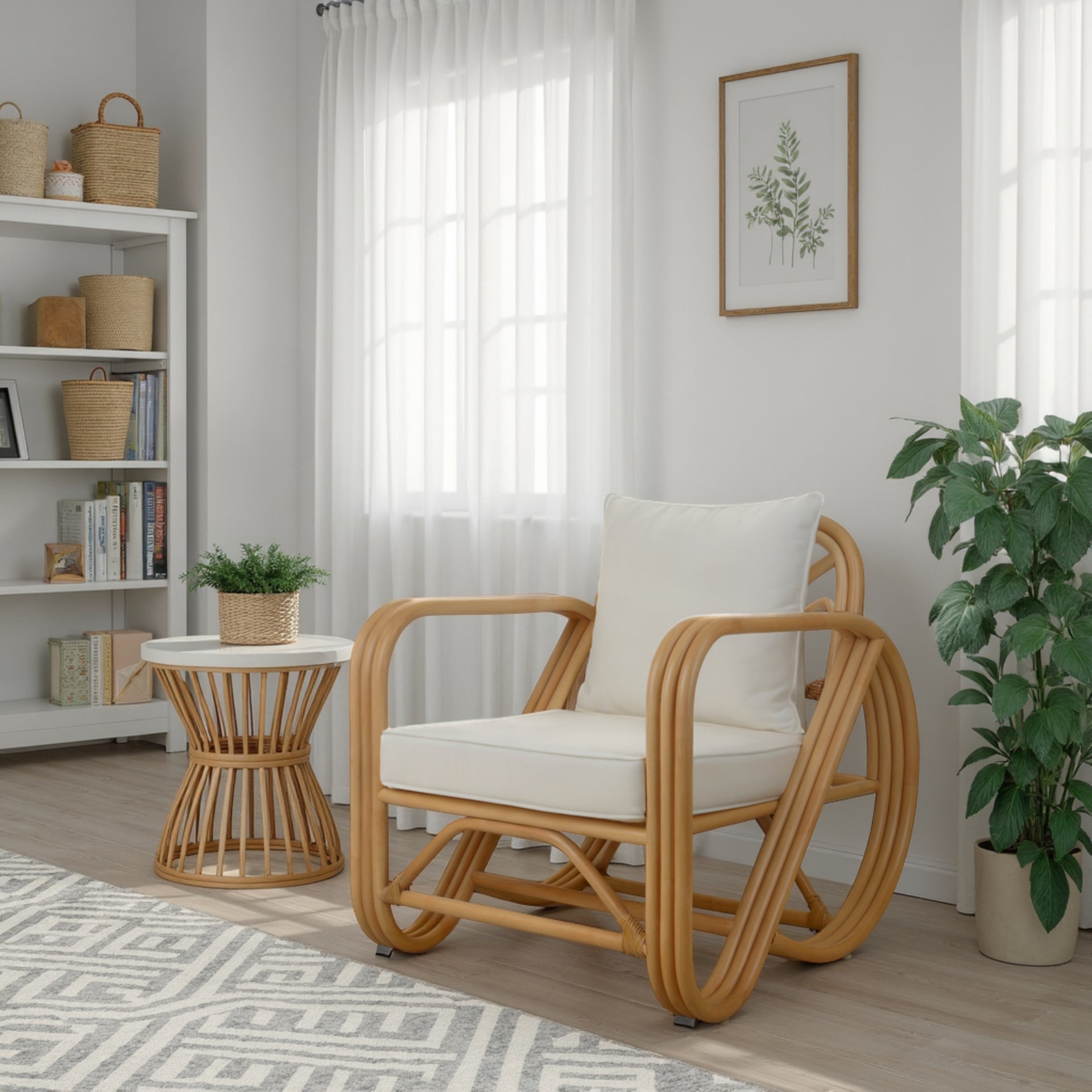 Aimara Rattan Accent Arm Chair - What A Room