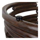Zeke Rattan Side/End Table w/ Wood Top - What A Room