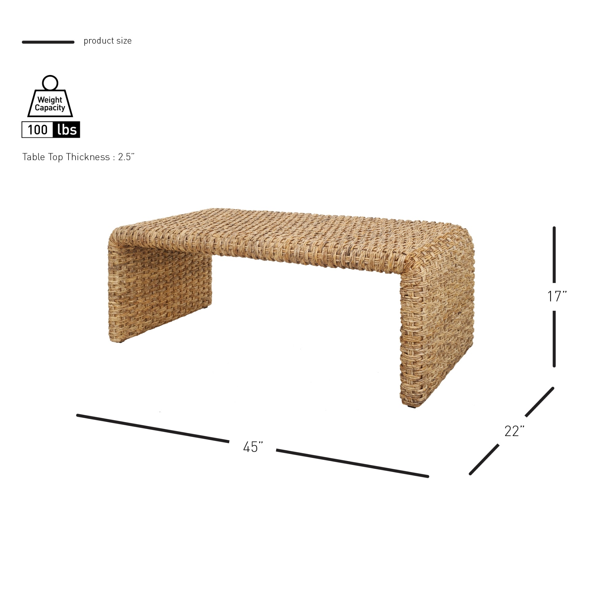 Vaine Abaca Coffee Table - What A Room