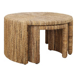 Kanza Abaca Round Nesting Coffee Table Set of 2 - What A Room