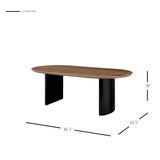 Conway  86.5" Oval Dining Table - What A Room
