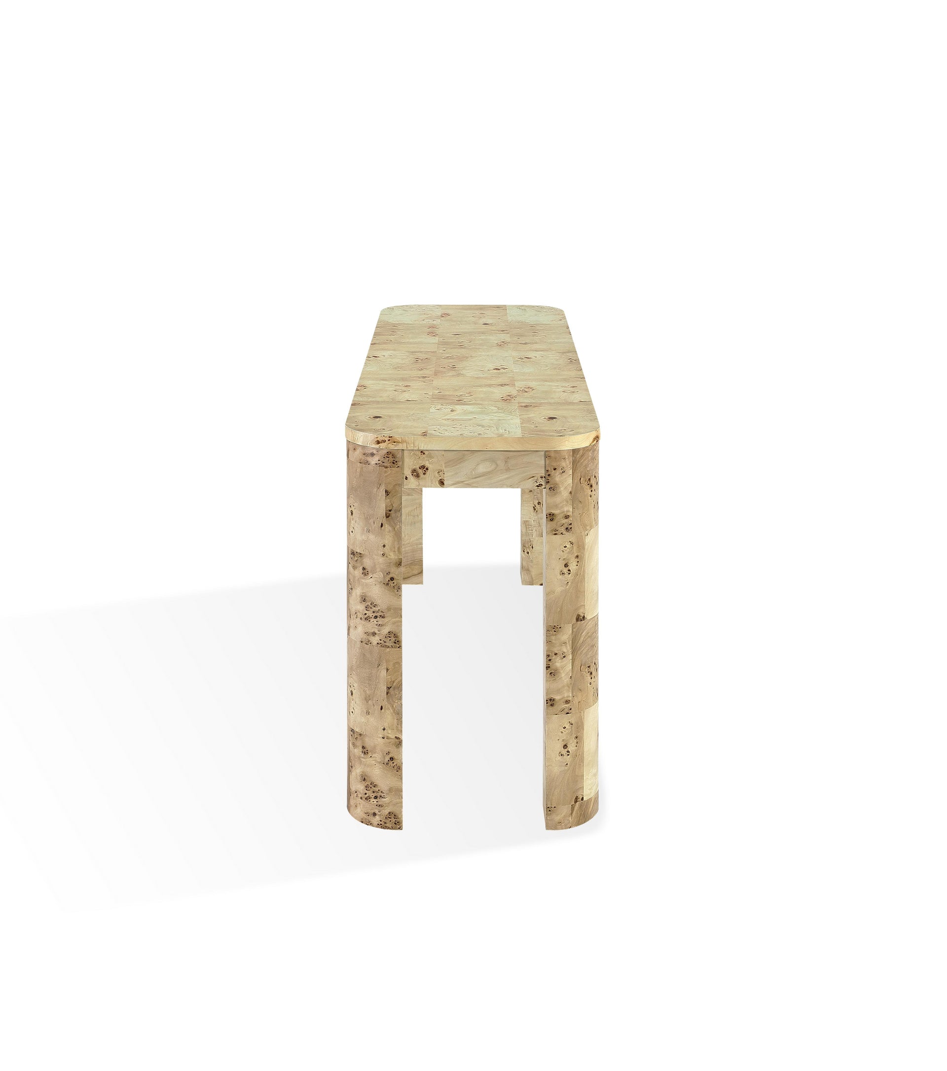 Cosmo Mappa Burl Console Table in Amber Kiss - What A Room