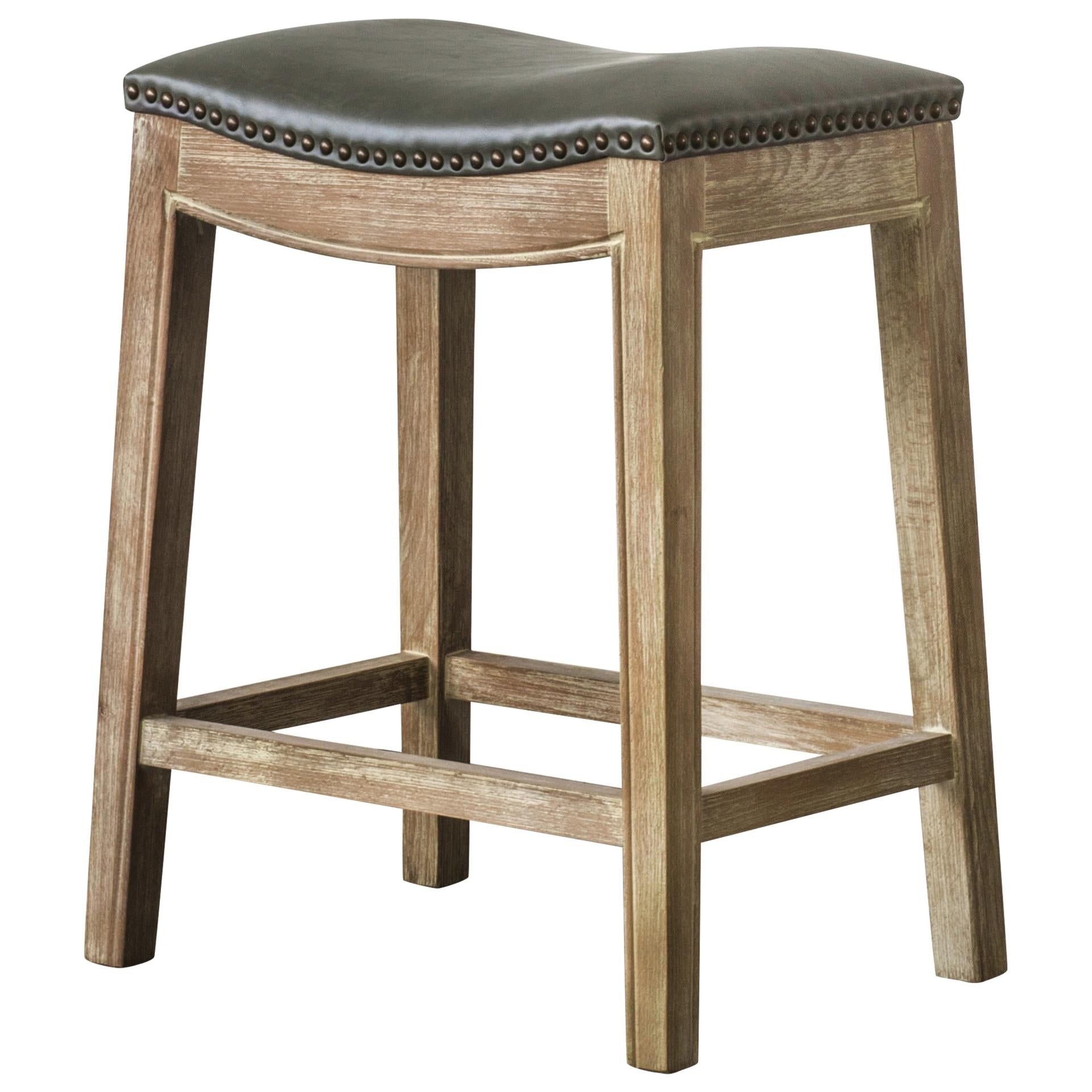 Elmo  Bonded Leather Counter Stool - What A Room