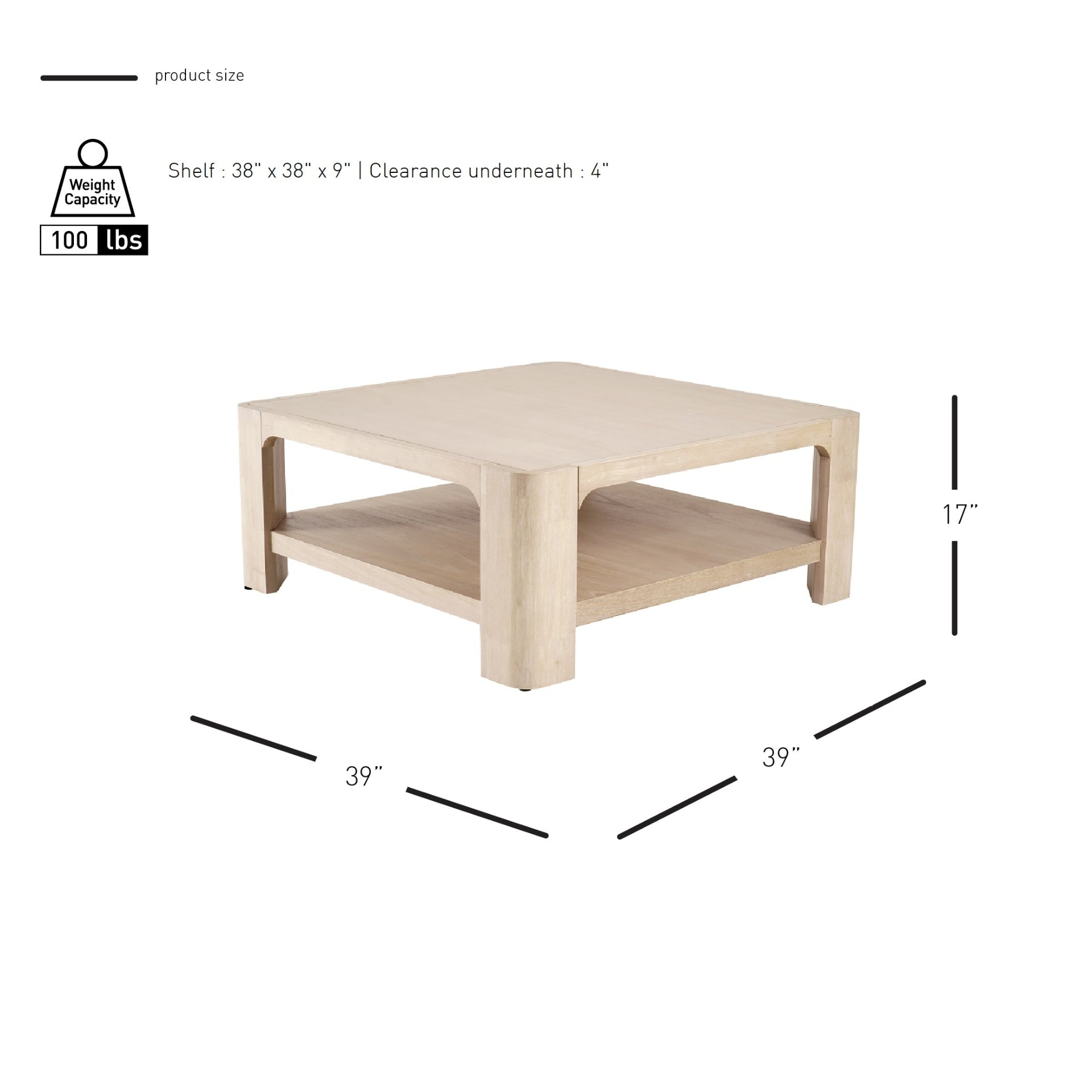 Trevin  Square Coffee Table - What A Room