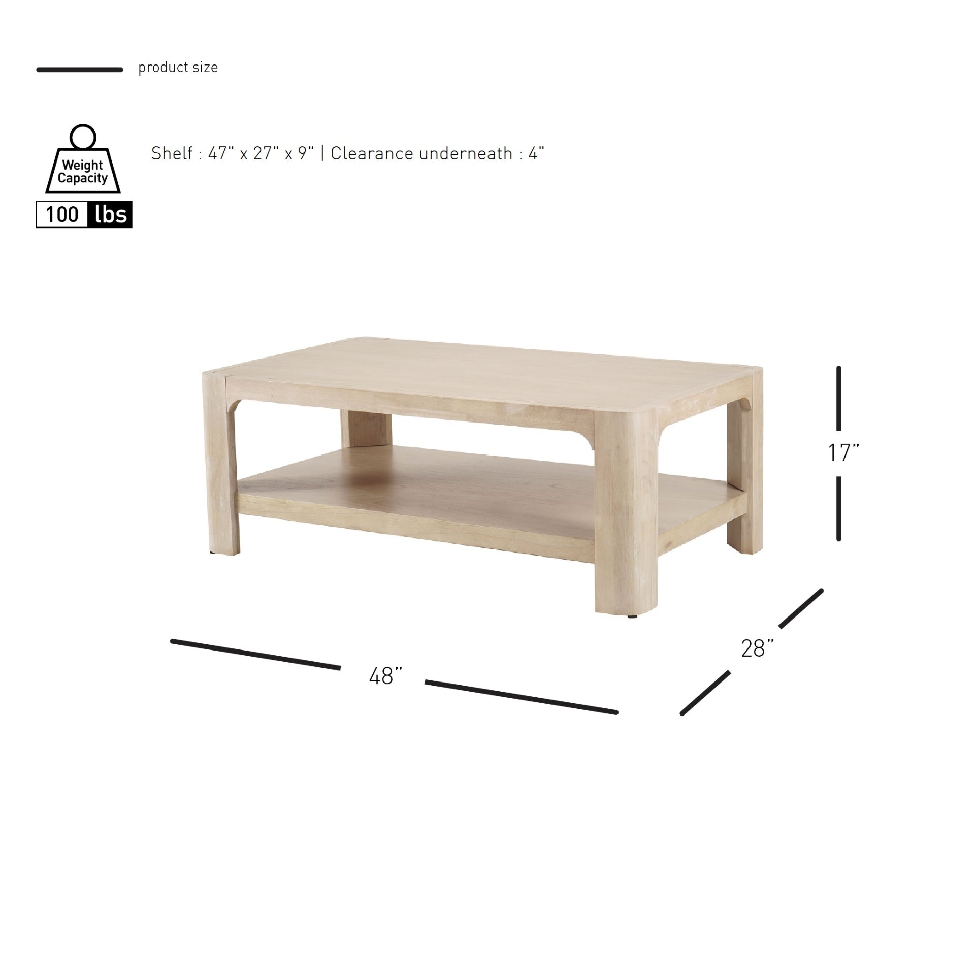 Trevin  Rectangular Coffee Table - What A Room