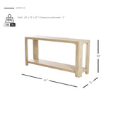 Trevin  66" Console Table w/ Shelf - What A Room