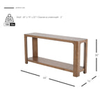 Trevin  66" Console Table w/ Shelf - What A Room