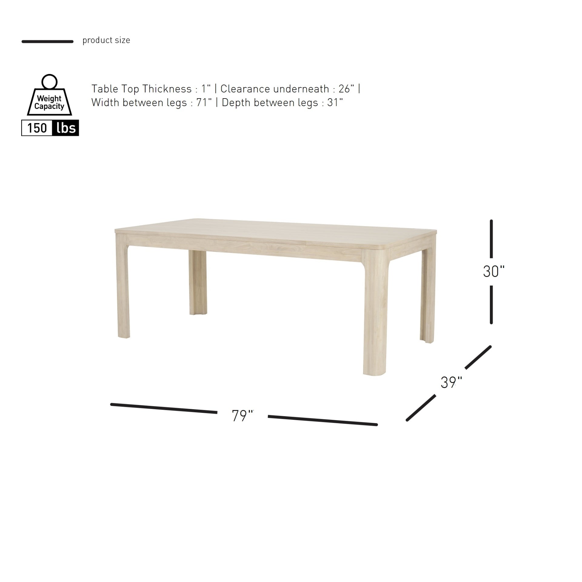 Trevin  79" Dining Table - What A Room