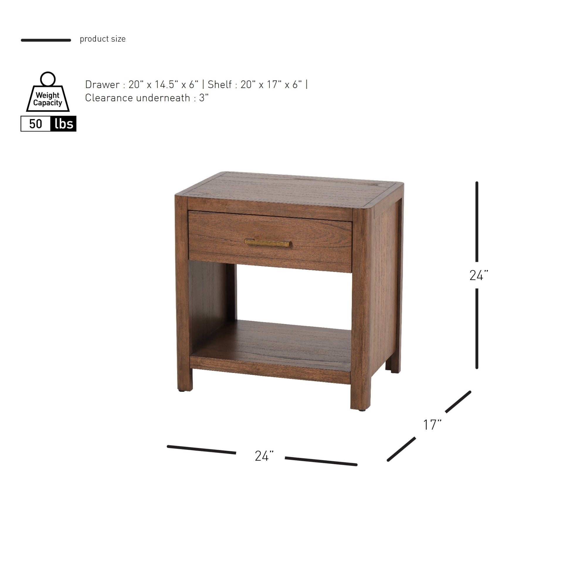 Trevin Nighstand/Side Table - What A Room