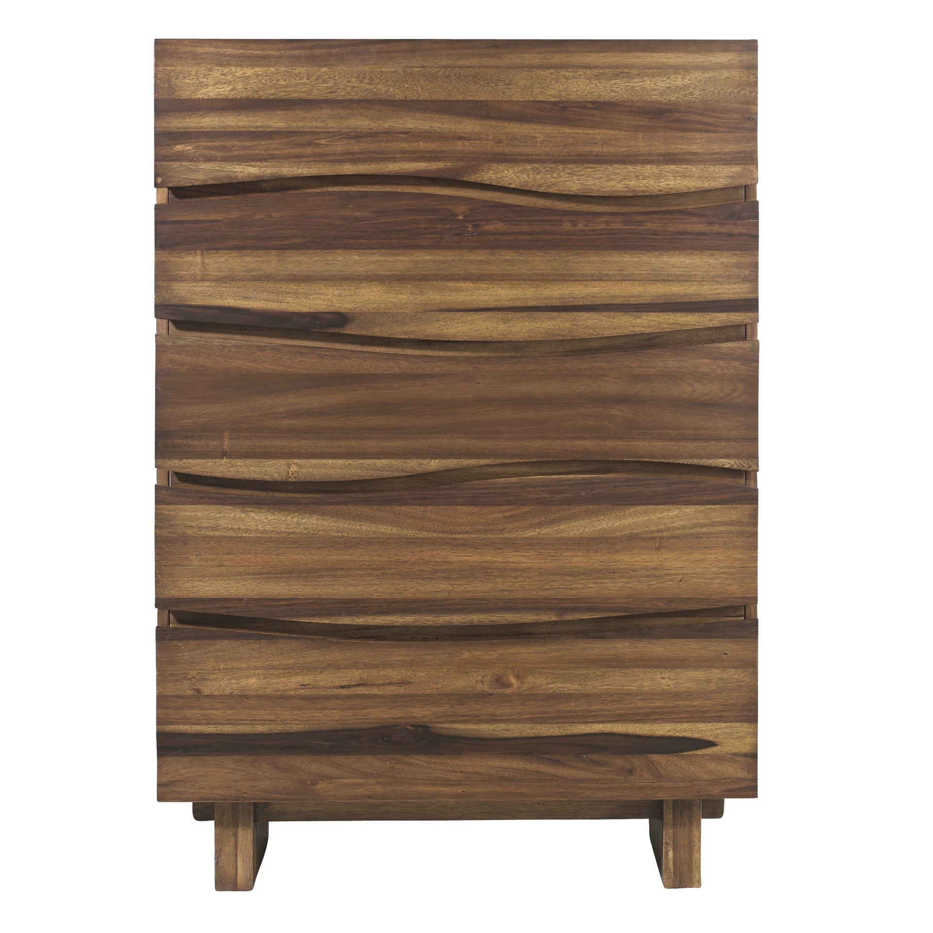 Ocean Five Drawer Solid Wood Chest in Natural Sengon - What A Room