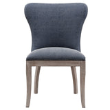 Dorsey Faux Leather Dining Side Chair Drift Wood Legs (Set of 2) - What A Room