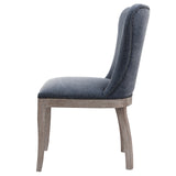 Dorsey Faux Leather Dining Side Chair Drift Wood Legs (Set of 2) - What A Room