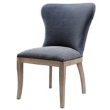 Dorsey Faux Leather Dining Side Chair Drift Wood Legs (Set of 2) - What A Room