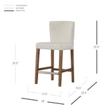 Albie  Diamond Stitching  Counter Stool - What A Room
