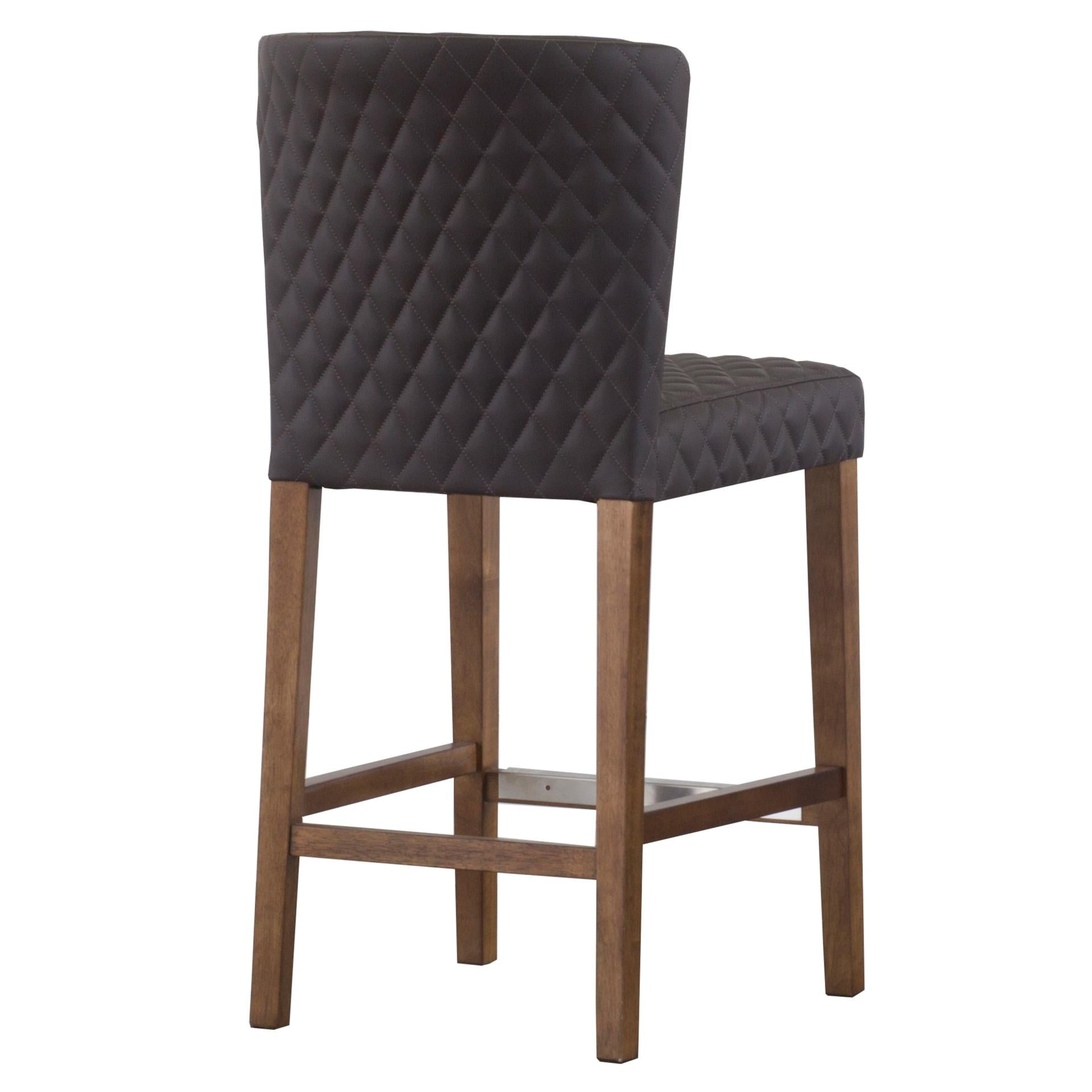 Albie  Diamond Stitching  Counter Stool - What A Room