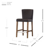 Albie  Diamond Stitching  Counter Stool - What A Room