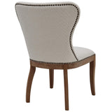Dorsey Fabric Dining Side Chair Drift Wood Legs (Set of 2) - What A Room