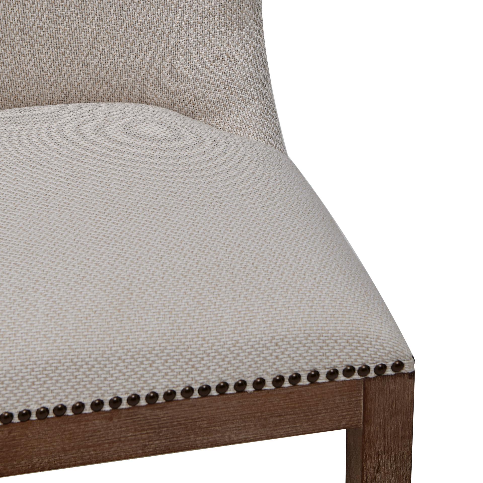 Dorsey Fabric Dining Side Chair Drift Wood Legs (Set of 2) - What A Room