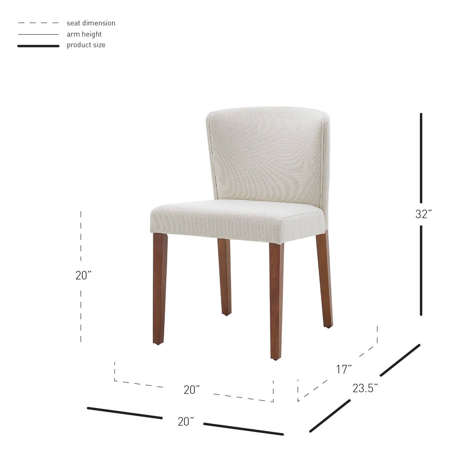Albie  Fabric Dining Side Chair - What A Room